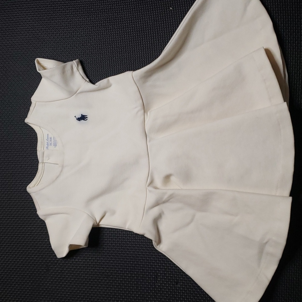 Cream dress with bloomer
